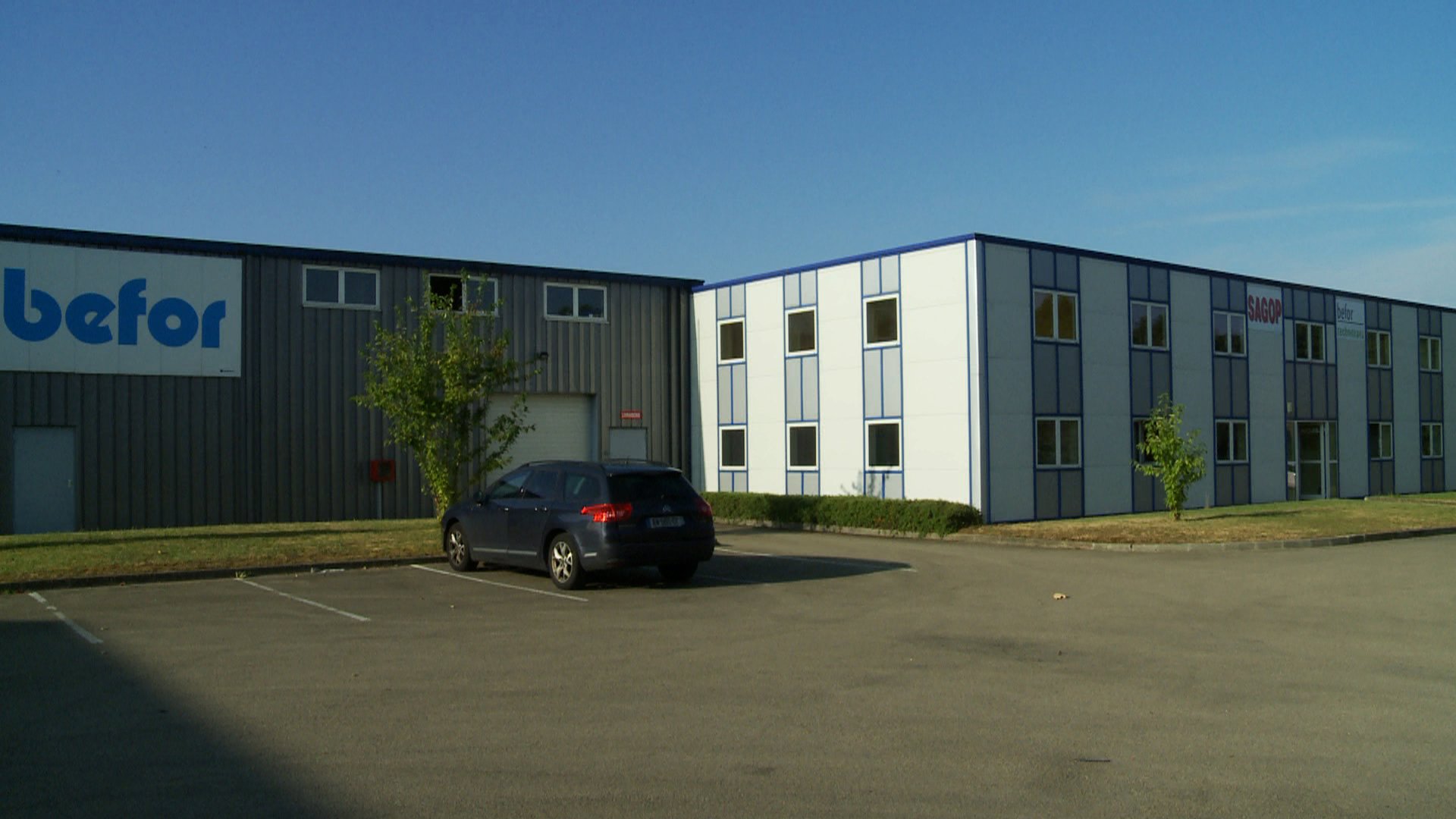 Photo du bâtiment de la société Befor, vendeur de solutions d'emballage
