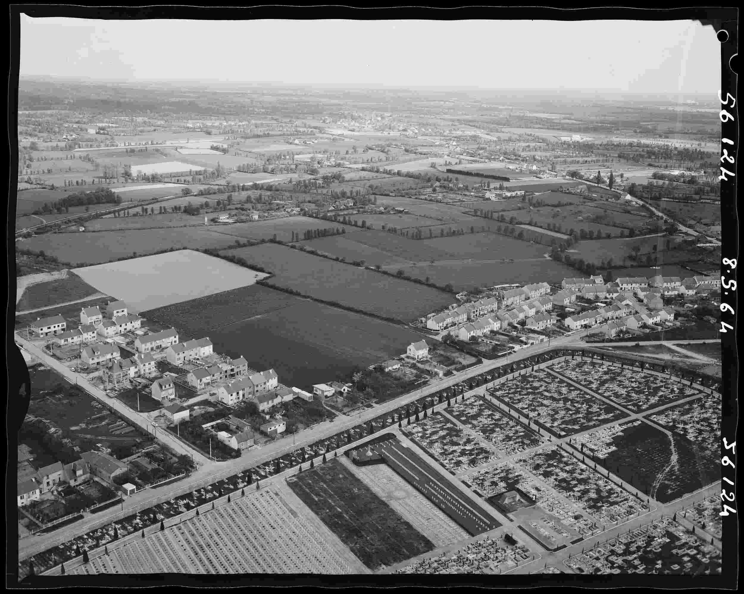 Photo aérienne de la ville de Chantepie où se trouvait Comptoir de Bretagne.