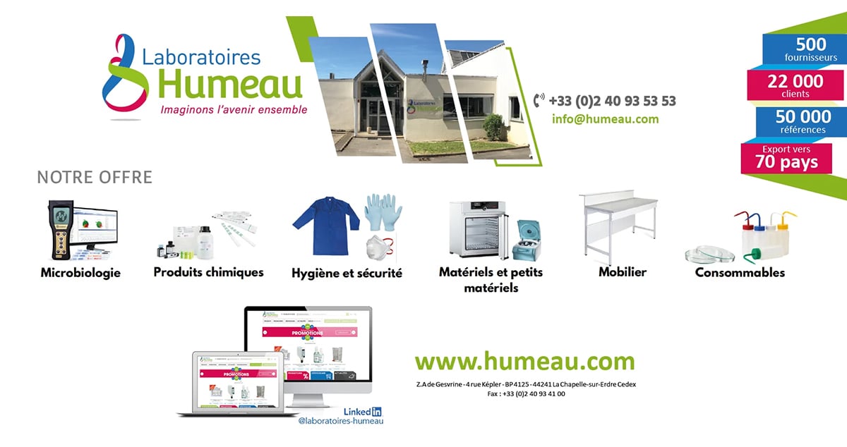 Présentation des produits des laboratoires humeau