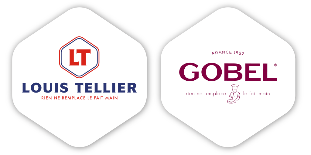 Logo des entreprises Louis Tellier et Gobel, fournisseurs du Groupe Comptoir.