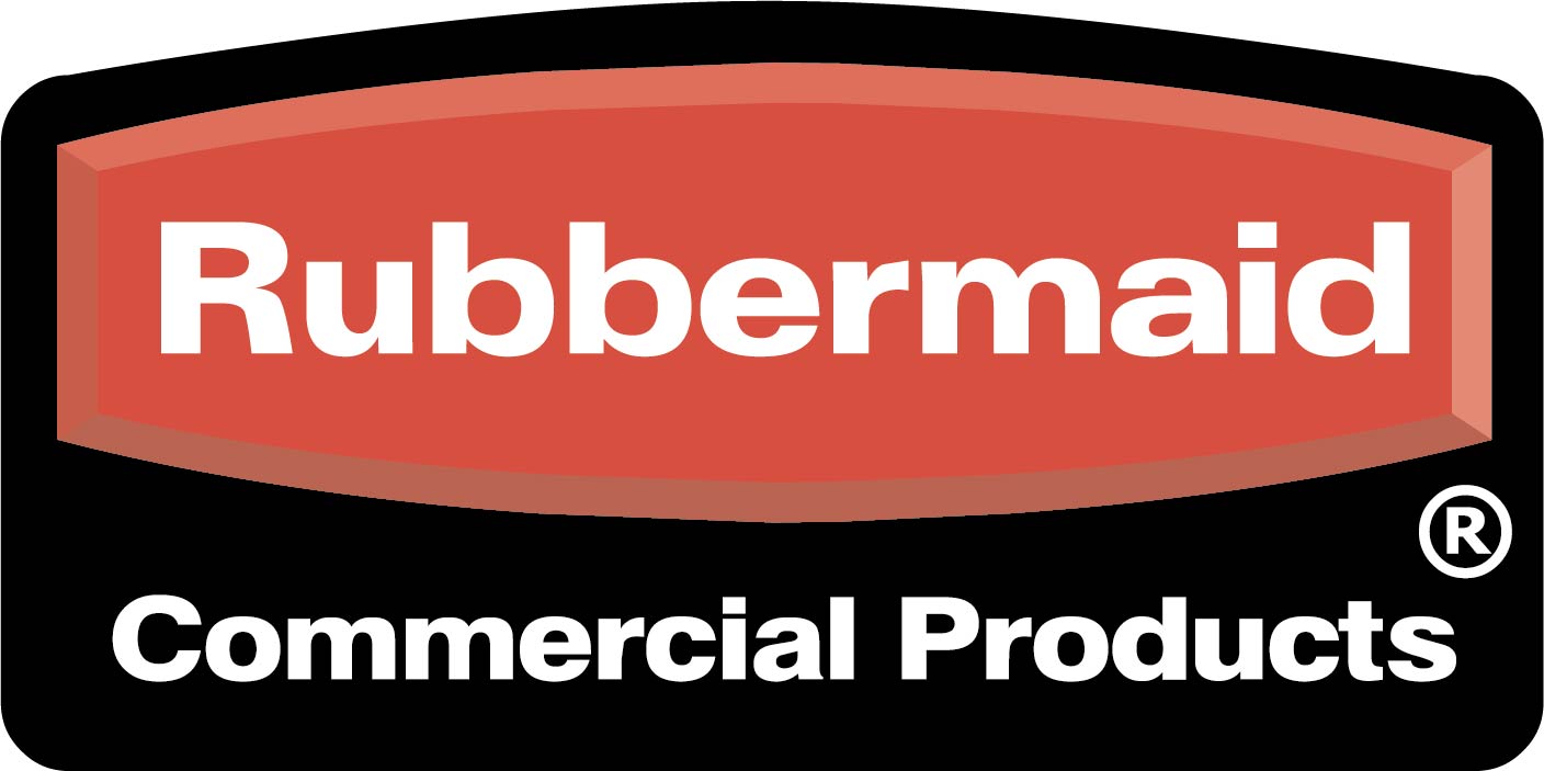 Logo de l'entreprise Rubbermaid, fournisseur du Groupe Comptoir.